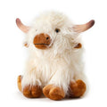 Microwavable Highland Cow Stuffed Animals, Heatable & Coolable Plush Toys - style: A-White Highland Cow