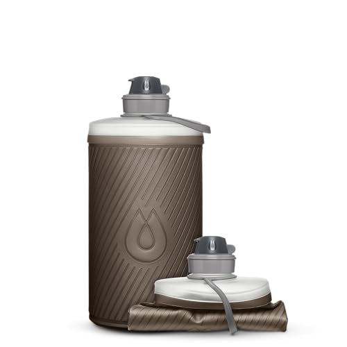 HydraPak Flux Collapsible Backpacking Water Bottle (750ml, 1L, 1.5L) - color: Mammoth Grey, style: 1.5L/50oz