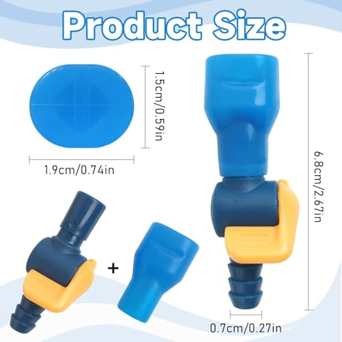 AXEN Bite Valve ON-Off Switch Tube Nozzle Replacement for Hydration Water Bladder - style: Straight of 2