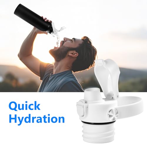 XACIOA Replacement Flip Lid for Hydro Flask Standard Mouth Bottle - color: White