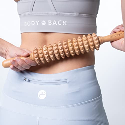 Body Back Wooden Therapy Roller, Muscle Roller for Pain Relief and Recovery - size: Straight