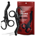 EVERLIT Trauma Shears Black Titanium Coated Non-Stick Blades Stainless Steel Bandage Medical Scissors for EMT EMS Doctor and Nurses (6" Compact, 2 Pairs) - size: 6" Compact, 2 Pairs