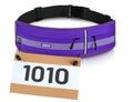 MIER Running Belt for Women & Men, Fanny Pack with Marathon Bib Clip Purple - color: Purple