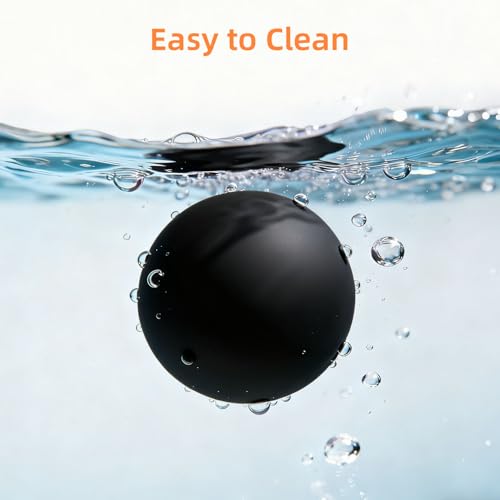 Massage Lacrosse Ball for Myofascial Release, Trigger Point Therapy - color: Black