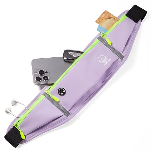 Running Belt Slim Fanny Pack Jogging Pouch Phone Holder Waist Pack - Purple - color: D Purple
