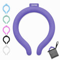 Neck Cooling Tube Wraps, Reusable Ice Ring Neck Cooler for Hot Weather - color: Navy