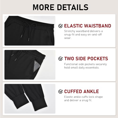 Ipletix Joggers for Women with Pockets Yoga Lounge Sweat Pants - color: Burgundy, size: Medium