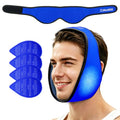 ZNÖCUETÖD Wisdom Teeth Ice Pack Face Head Wrap for Wisdom Teeth Removal Toothache Pain Relief, TMJ, Jaw Ice for Face Oral Surgery, Dental Implant with 4 Reusable Hot Cold Gel Packs (Royal Blue) - color: Royal Blue With 4 Ice Packs