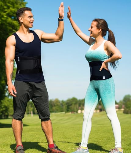 TAILONG Neoprene Waist Trimmer Ab Belt for Men Waist Trainer for Women Corset Slimming Body Shaper Workout Sauna Sweat Band - size: X-Large