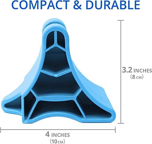 Occipital Release Tool, Portable Suboccipital Release Device Myofascial Relaxation Tool, Handheld Trigger Point Massager for Neck, Shoulder & Back Pain Relief, Tension Headache Relief Device (Blue) - color: Blue