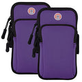 2Pack Armband Cell Phone Holder for Running Women Men Kids,iPhone 17 16 16e 15 14 13 12 11 Pro Max Xs Xr X 8 Plus Galaxy Ultra Z FE S26 S25 S24 S23 S22 Note,Exercise Gym Sport Arm Band Sleeve - color: 3-Purple