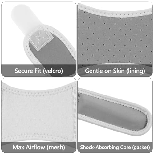 Knee Brace for Women and Men, Breathable Adjustable Knee Braces, Gray - color: Gray
