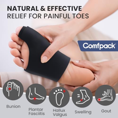 Comfpack Foot Ice Pack Toe Wrap for Bunion, Gout, Plantar Fasciitis Relief