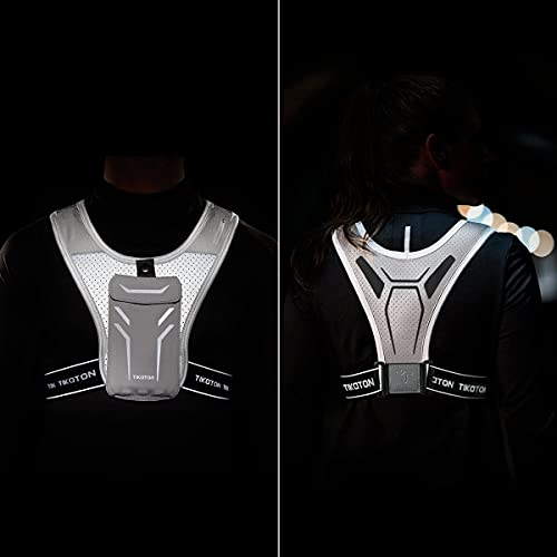 Tikaton Running Vest with Adjustable Waistband & Smart Materials - color: Gray