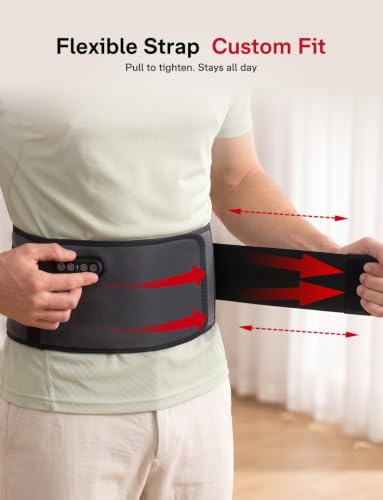 Medisana Red Light Therapy for Body with Heat and Vibration, Red Light Belt