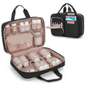 Damero Large Medicine Organizer for Large Pill Bottles, Black - color: Black