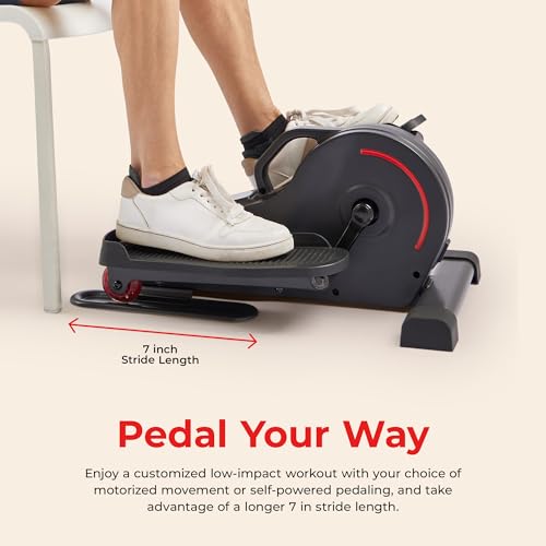 Sunny Health & Fitness Under Desk Pedal Elliptical Machine Leg Exerciser - color: Multicolor