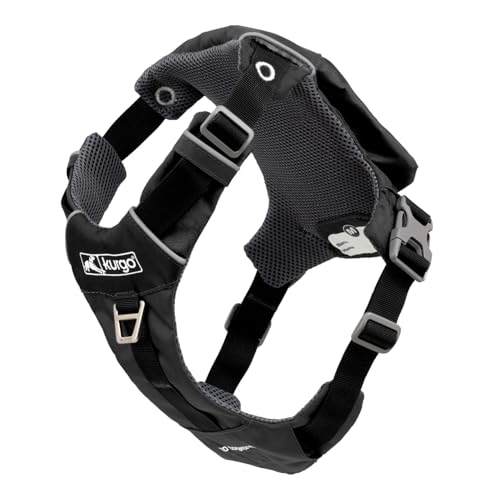 Kurgo Stash n' Dash Dog Harness, Black, Large - size: Large