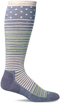 Sockwell Women's Twister Frim Graduated Compression Sock - color: Bluestone, size: Medium-Large