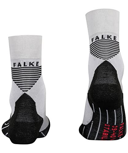 FALKE Women's RU Compression Running Socks, 1 Pair - color: White (White 2003), size: 9.5-10.5