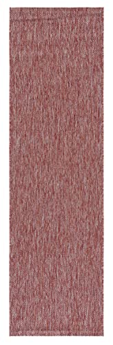 SAFAVIEH Courtyard Outdoor Runner Rug 2'3"x6'7", Modern Red CY8520-36522 - color: Red, size: 2'3" x 6'7" (Runner)