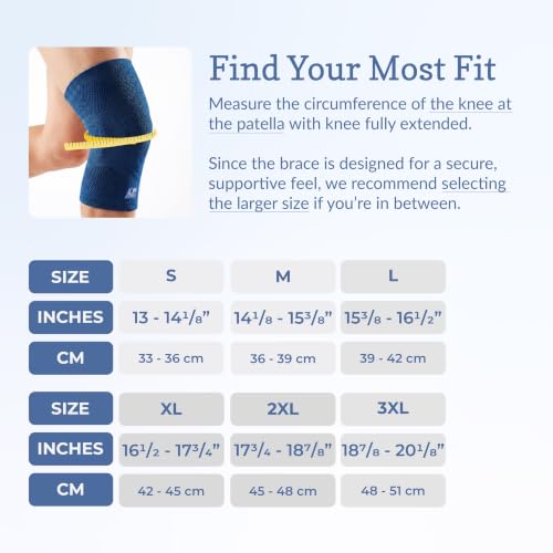 LP 176XT Target Compression Knee Sleeve for Injury Recovery, Men & Women - color: Dark Blue, size: M