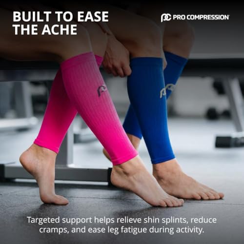 Compression Calf Sleeves, Lavender/Purple