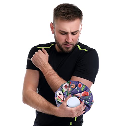 Nuanchu 3 Pcs Reusable Ice Bags for Injuries Hot Cold Pack, Flower - style: Flower