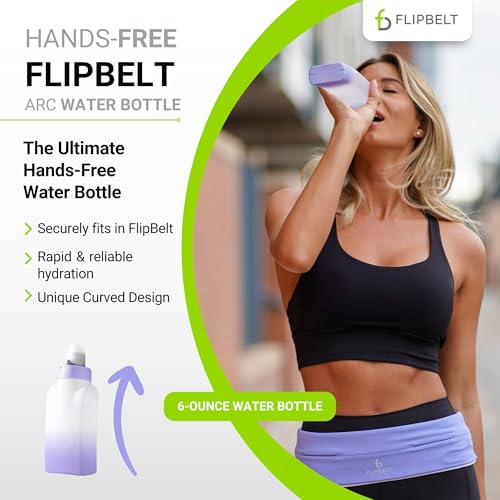 FlipBelt Portable Lightweight Running Water Bottle - color: Periwinkle, size: 6 Ounces