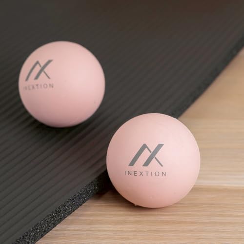 High-Density Therapy Massage Balls (2-Pack), Pink + Pink (50D+50D) - color: Soothing Pink + Soothing Pink (50d+50d)