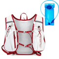 Lightweight Running Hydration Vest 2L Water Bladder for Women Men - color: White with Red, size: Vest + 2L Bladder