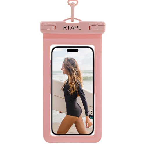 2-in-1 Floating Waterproof Phone Pouch & Detachable Armband, IPX8 Certified Dry Bag with Lanyard, Universal Protector for iPhone 17-11 Pro Max Plus Air & Galaxy S25/S24.Pink - color: Pink