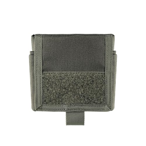 TACNEX Folding Dump Pouch for Duty/Battle/Range Belt Roll Up MOLLE Magazine Drop Pouch Drawstring Open Mag/Tool Recovery Waist Bag Utility Storage Pack for Hunting Shooting - color: Ranger Green