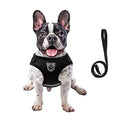 FEimaX Dog Harness and Leash Set for Walking, Soft Mesh Adjustable Easy Control Lightweight Cat Vest Harnesses with Reflective Strips, Escape Proof Small Dogs Cats Vests (Black, Large) - color: Black, size: Large