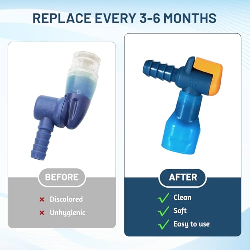 6PCS Bite Valve Mouthpiece Replacement for Water Hydration Bladder