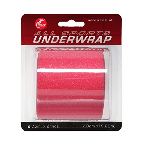 Cramer Tape Underwrap, Sports PreWrap for Athletic Ankle, Wrist, and Injury Taping Jobs, Hair Tie, Headband, Patella Support, Pre-Wrap Athletic Tape Supplies, 2.75" X 21 Yard Roll of Pre Wrap, Yellow