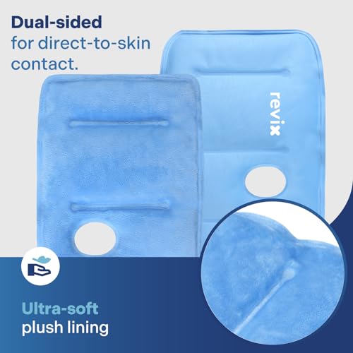 REVIX 2 Packs XXXL Knee Ice Pack Wrap Around Entire Knee and REVIX Wrist Ice Pack Wraps for Carpal Discomfort Soothing