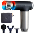 Sharper Image Powerboost Compact Heat & Cold Therapy Percussion Massage Gun - color: Black