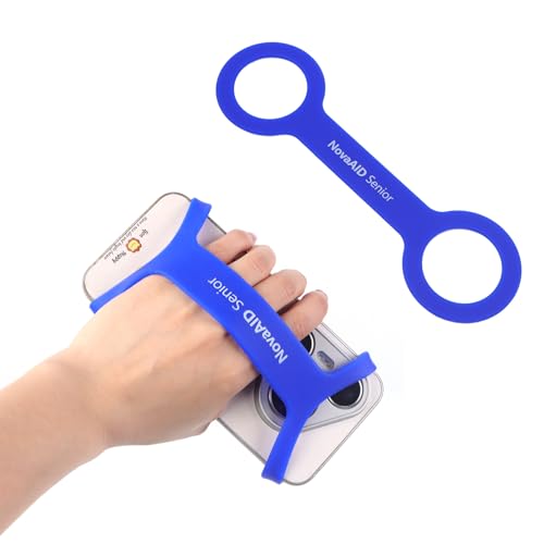 2 Pack Silicone Universal Cuff,Assistive Hand Grip Holder for Special Needs,Mobility Daily Living Aid, Therapy - color: BLUE