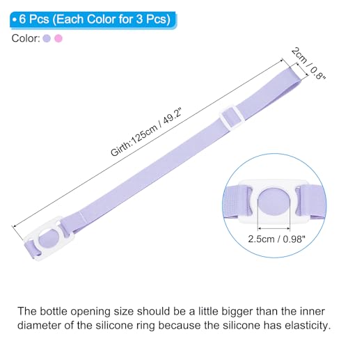 PATIKIL Water Bottle Lanyard - color: Pink/Purple/White
