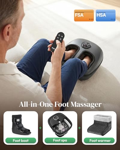 Heycool Shiatsu Foot Massager with Heat FSA Eligible HSA, Gift Men Women