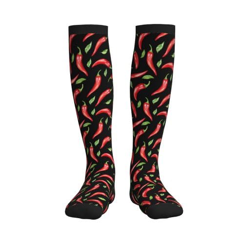 Compression Socks Women and Men 15-20mmHg-Circulation Support Socks for Athletic Running Cycling - color: Pepper