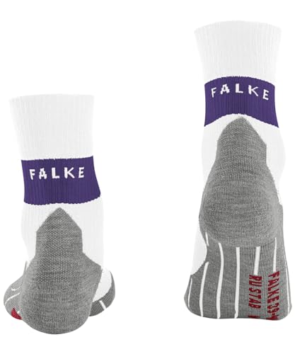 FALKE Women's RU Compression Running Socks, 1 Pair - color: White (White 2008), size: 8-9