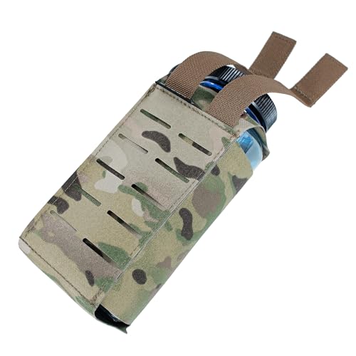 Water Bottle Pouch Molle, Tactical Canteen Pouch for 32oz Nalgene Bottle - color: MC