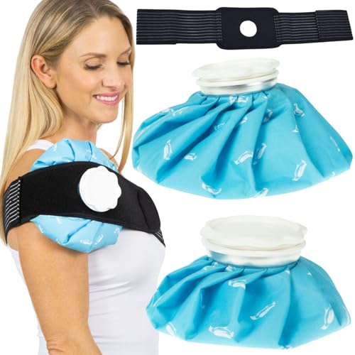 Arctic Flex Refillable Ice Pack Bags (2 Pack) - Reusable Hot Water & Ice
