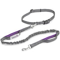 Tuff Mutt Waist Hands Free Dog Leash for Walking Running Hiking - color: Purple