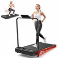 ANCHEER Walking Pad with Incline - Under Desk Treadmill with Handle Bar - color: Blackk1