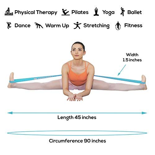 Ballet Stretch Bands for Flexibility, Strength and Dance Training - color: Teal