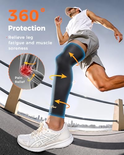Copper Leg Compression Sleeve Ultra Breathable Full Leg Compression Sleeve