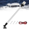 Nilight Marine Boat Stern Light 24" White Fold Down Anchor Lights - color: 24Inch Boat Stern Light